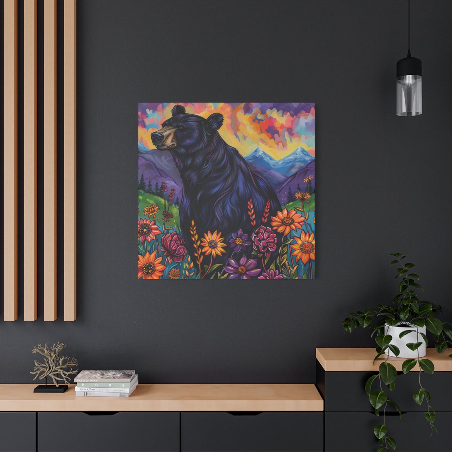 Black Bear Purple Mountains