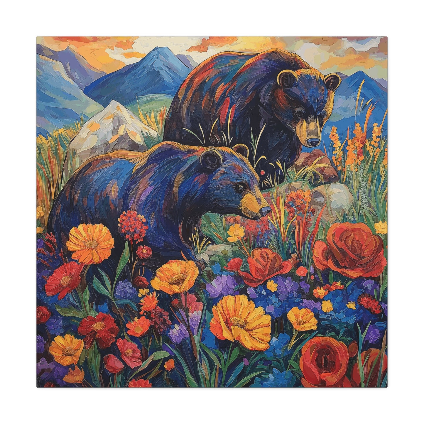 Bear & Flowers