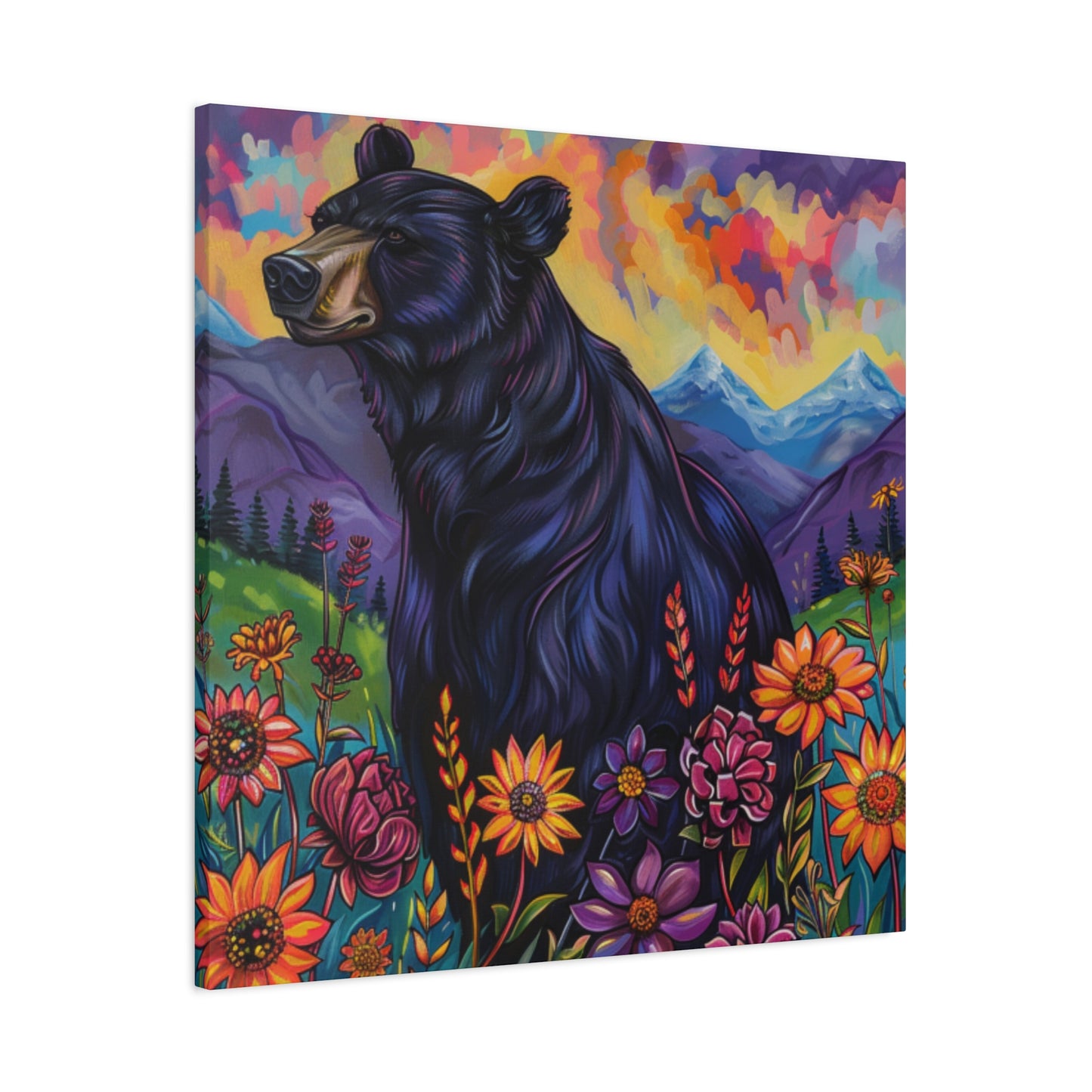 Black Bear Purple Mountains