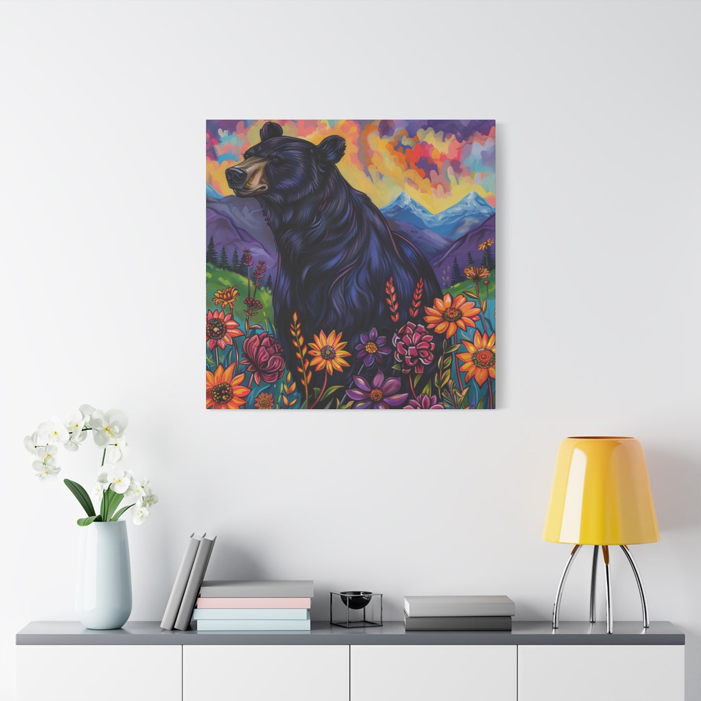 Black Bear Purple Mountains