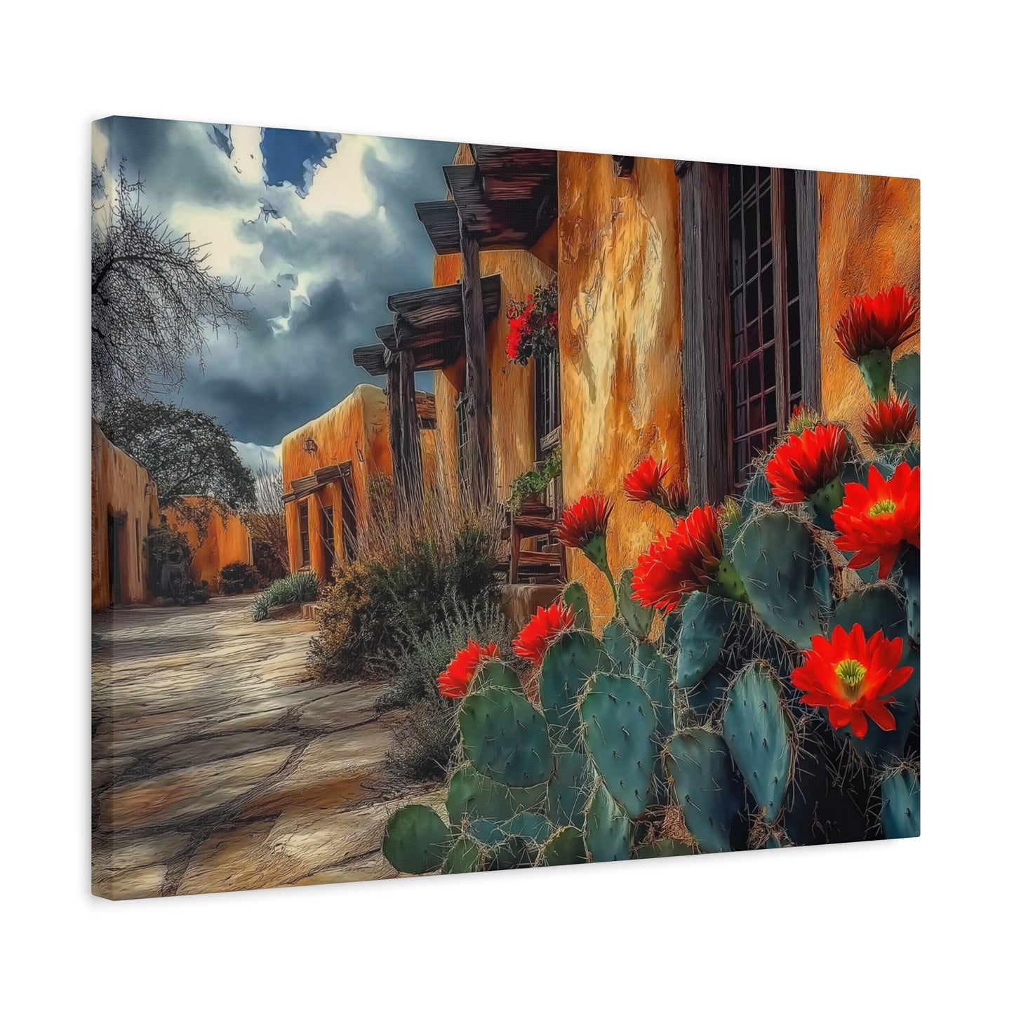 NM Adobe Red Flowers V1