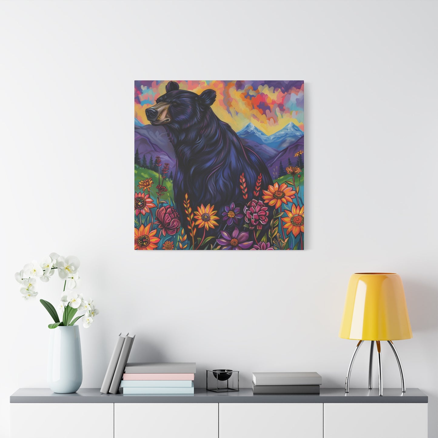 Black Bear Purple Mountains