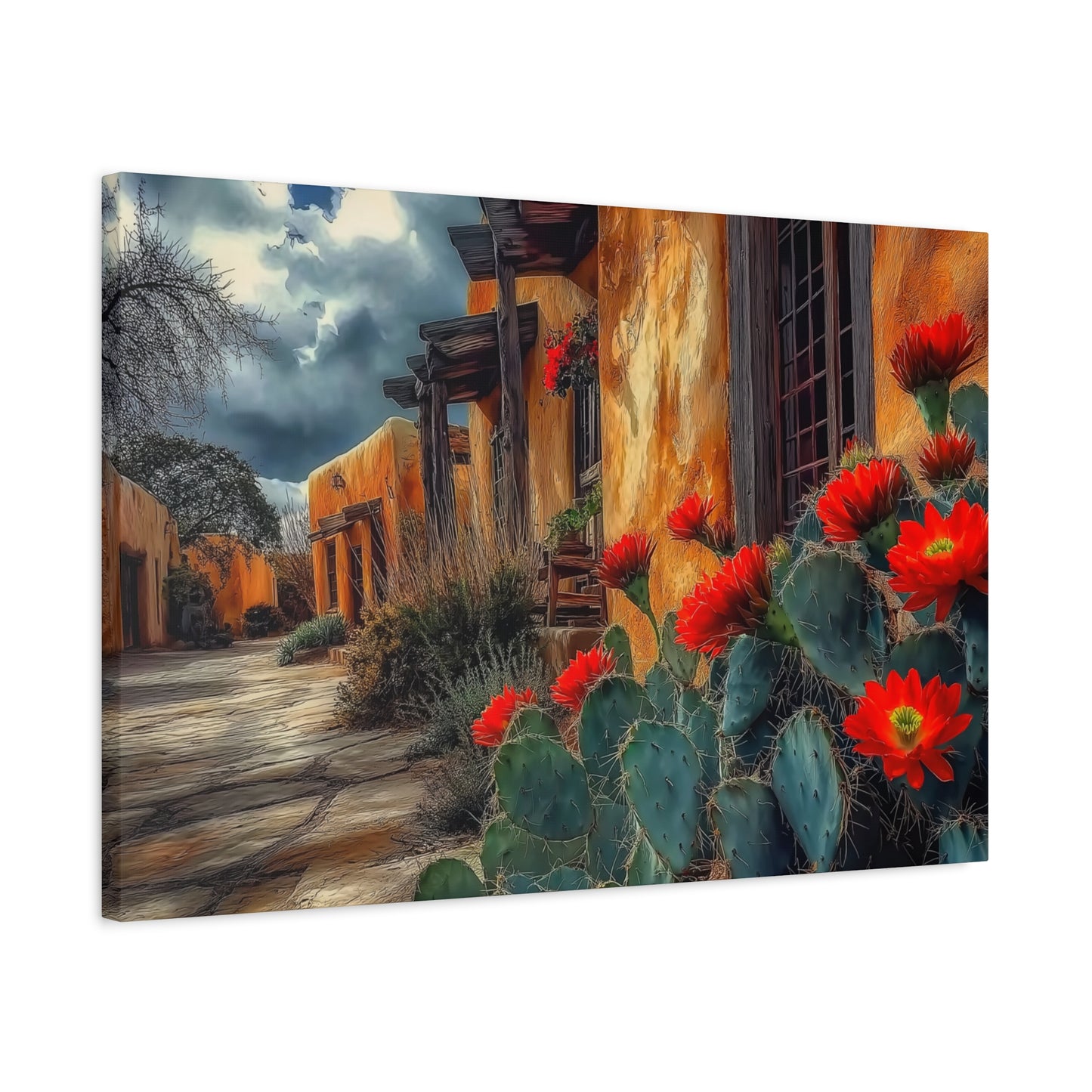 NM Adobe Red Flowers V1