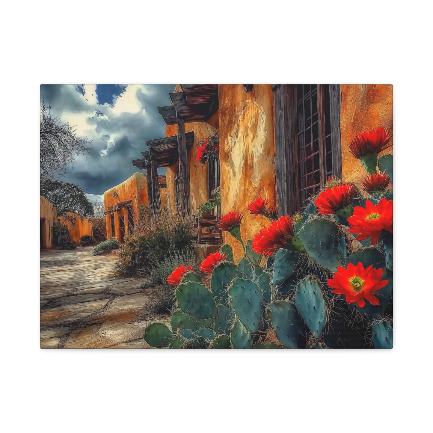 NM Adobe Red Flowers V1