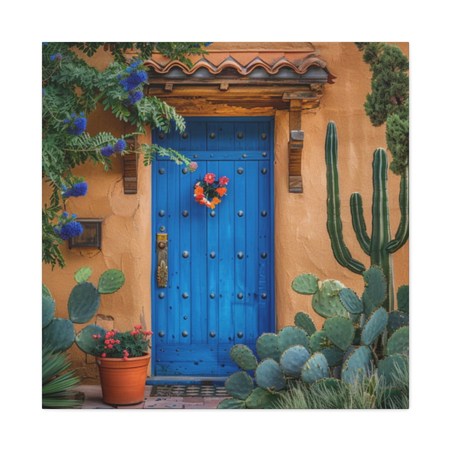 Santa Fe Door Blue
