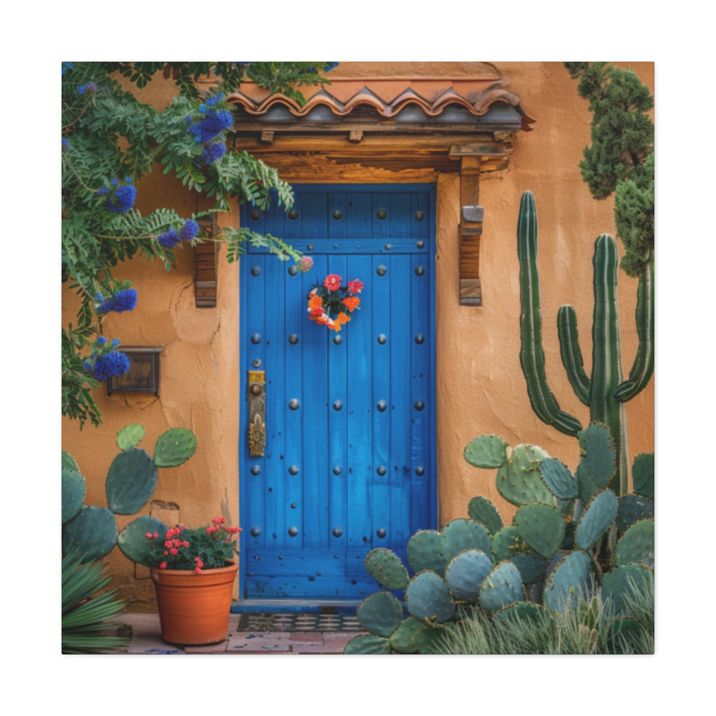 Santa Fe Door Blue