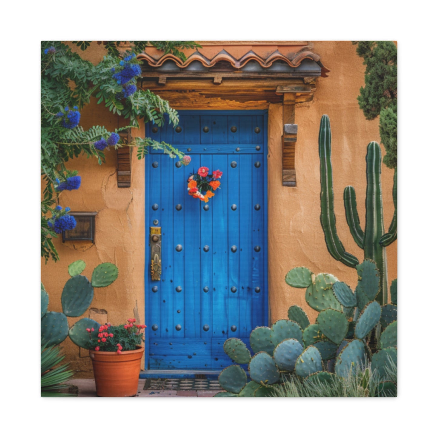 Santa Fe Door Blue