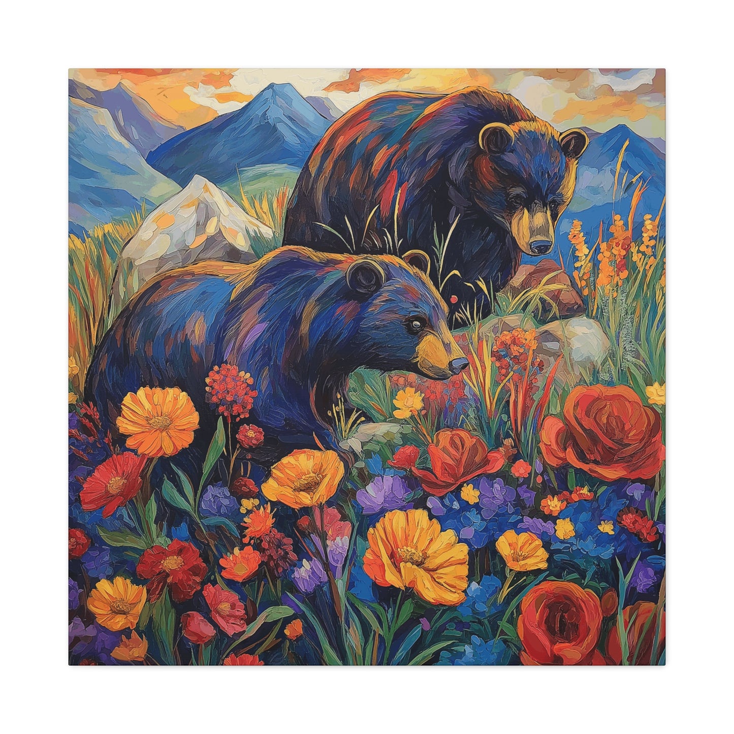 Bear & Flowers