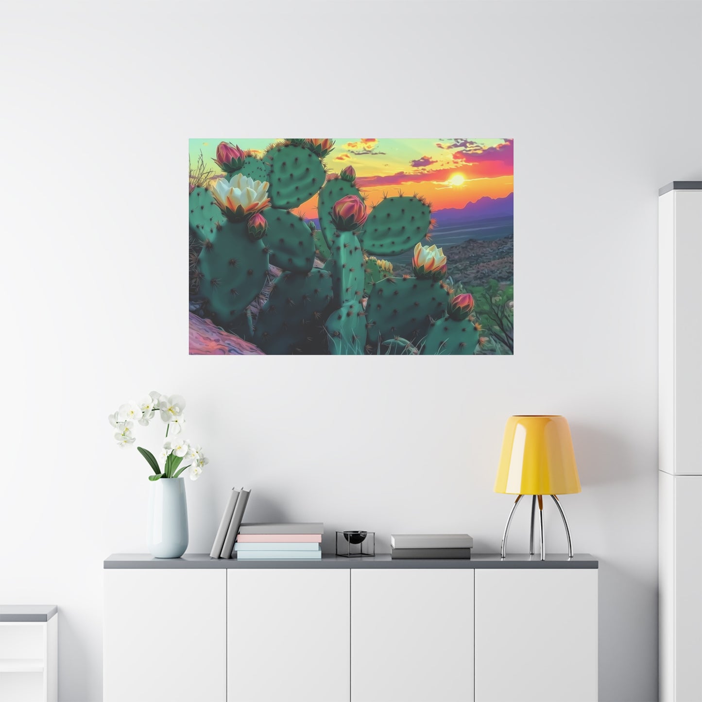 Prickly Pear Blooming Vista 3