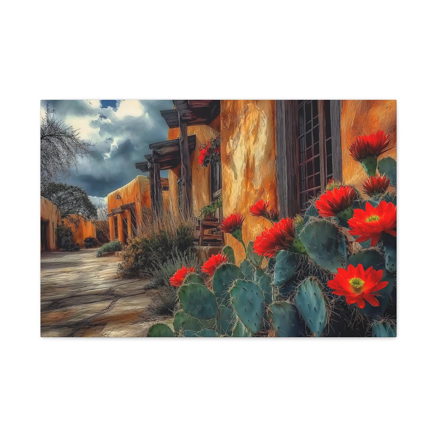 NM Adobe Red Flowers V1