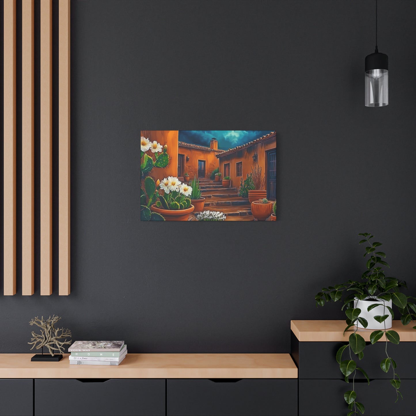 NM Pueblo Cacti White Flower