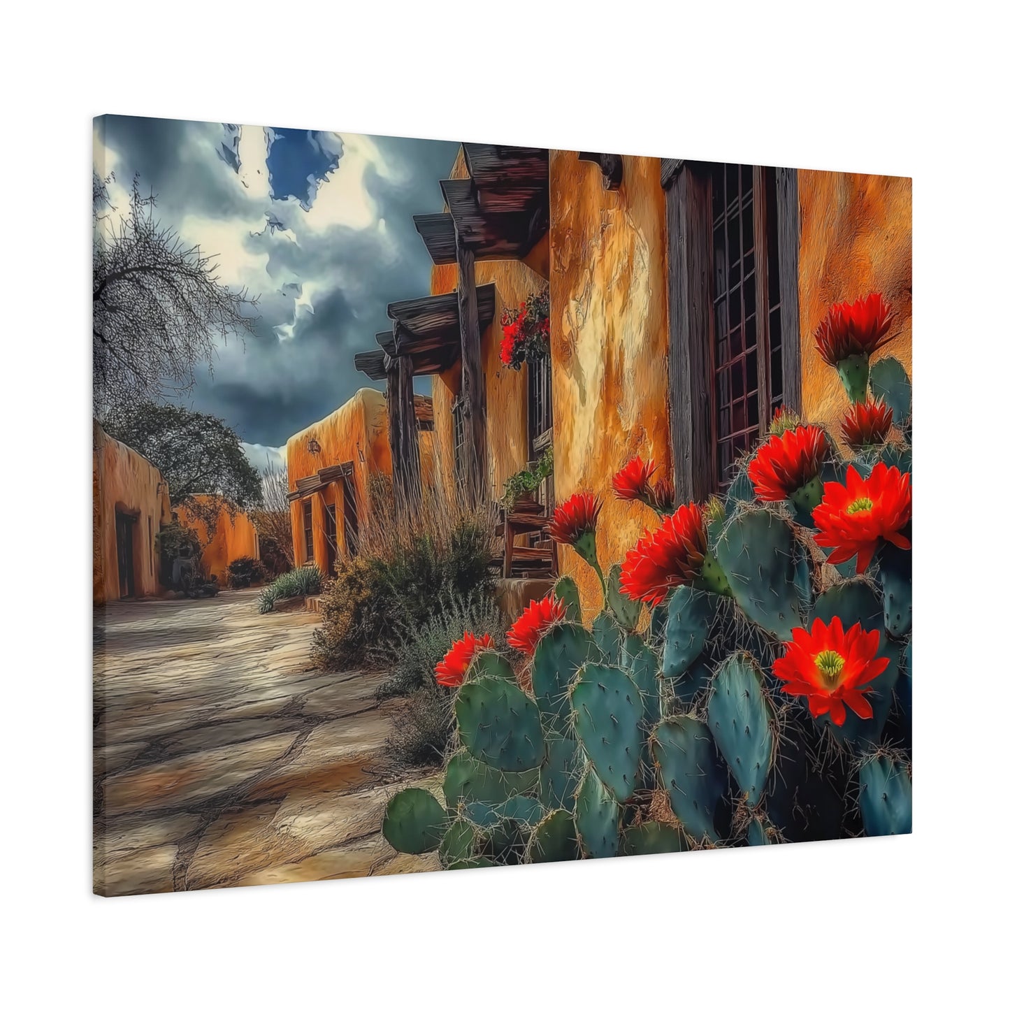 NM Adobe Red Flowers V1