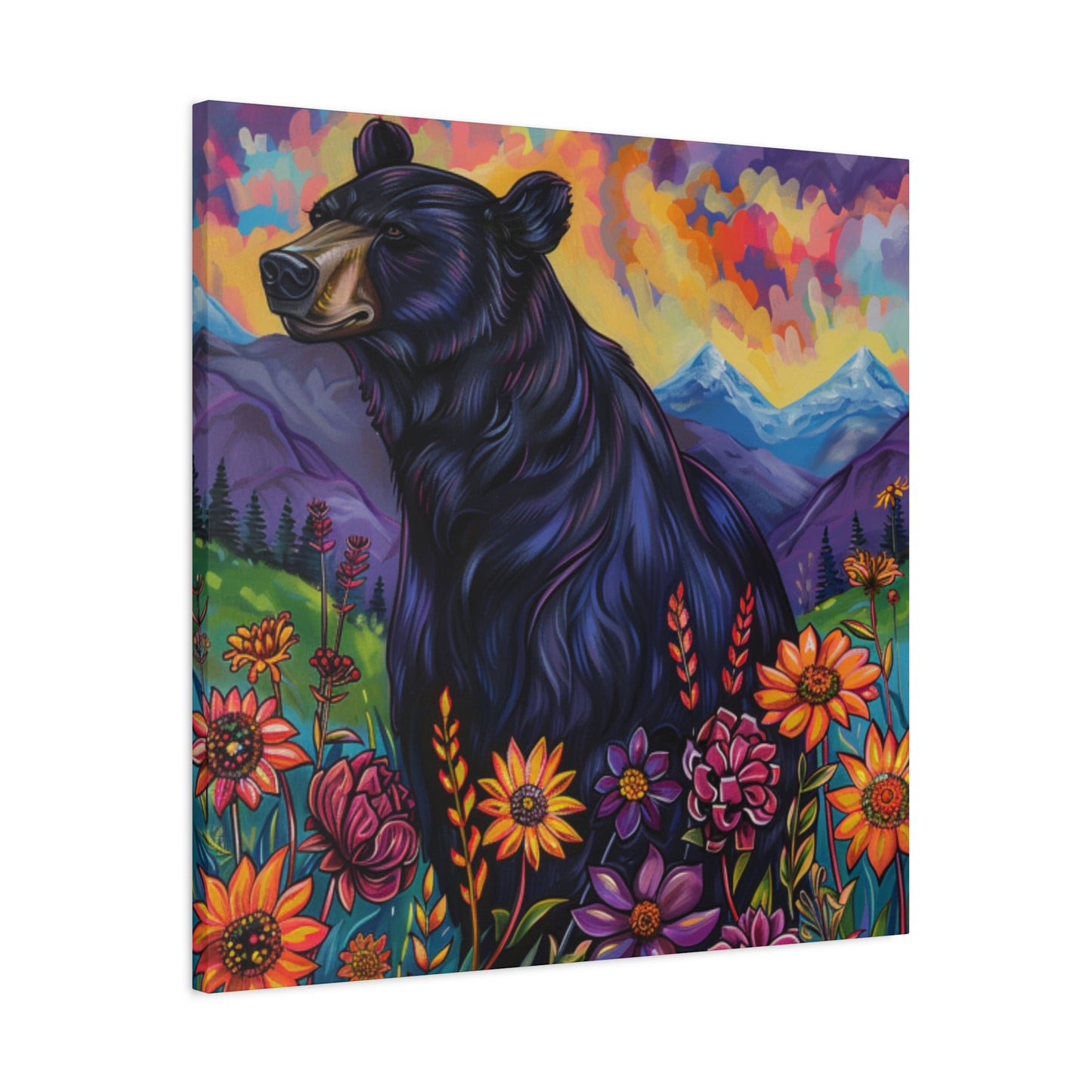 Black Bear Purple Mountains