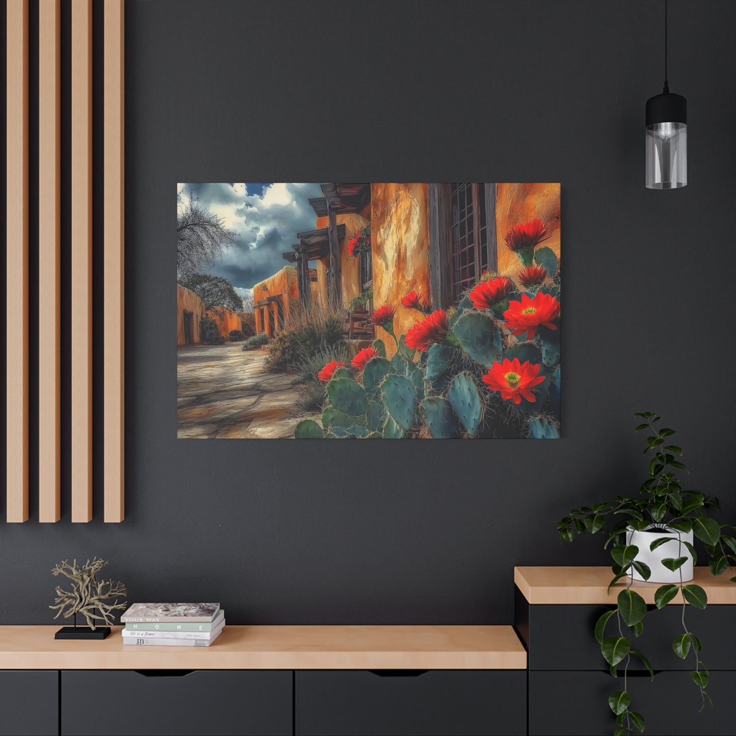 NM Adobe Red Flowers V1