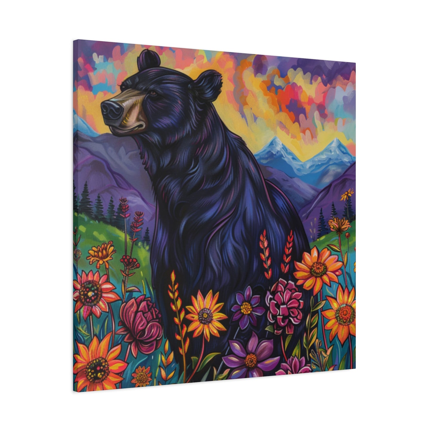 Black Bear Purple Mountains