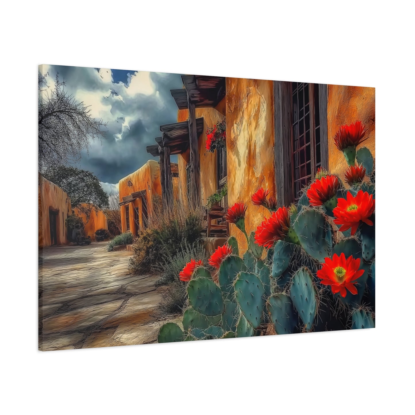 NM Adobe Red Flowers V1